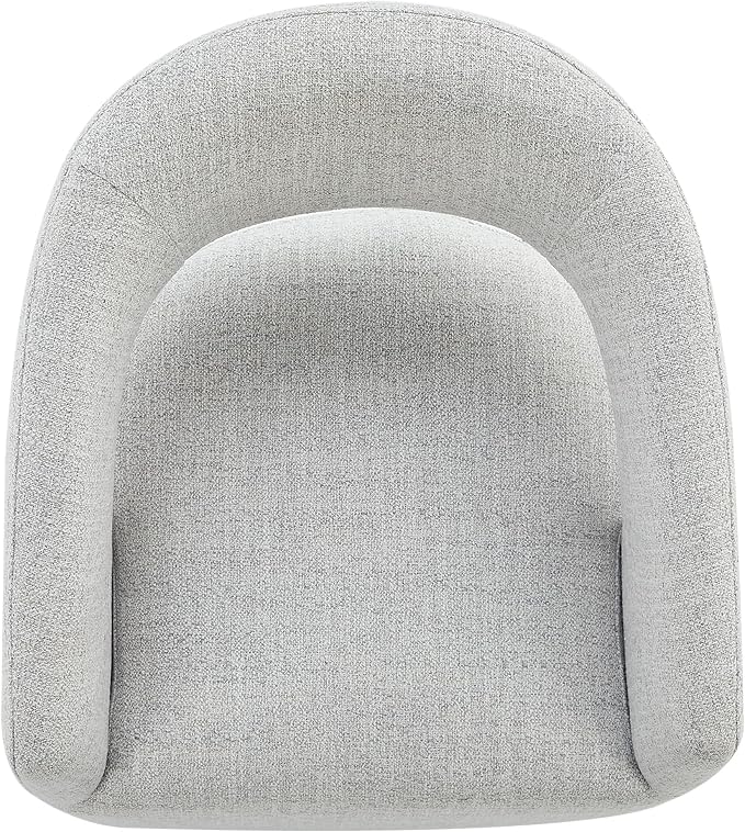 KISLOT Upholstered Dining Chairs with Casters Modern Barrel Armchair with Rollers for Diningroom Bedroom Livingroom Reading Room,Milk