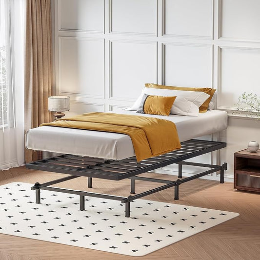 Superay 2 Inch Twin XL Box Spring Low Profile, Heavy Duty Metal Box Spring Bed Base, Bunkie Board Bed Slat Replacement, Mattress Foundation, Easy Assembly, Noise Free