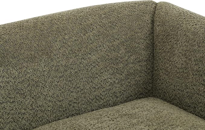 Christopher Knight Home Almad 2 Pieces Sofa Couch Set, Cozy 3-Seater Sofa and Loveseat for Living Room, Upholstered Couch Chair, Soft Seating Lounge Sofa with Wood Frame, Boucle Fabric, Olive Green