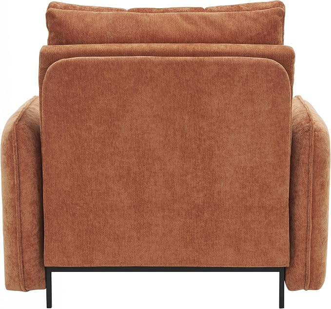 ERYE Modern Foldable Chair Sofa Convertible Pull Out Sleeper Sofabed,Single Seat Tufted Upholstered Sofa Convertible Chaise Lounge Bed with USB-Ports and Side Pockets