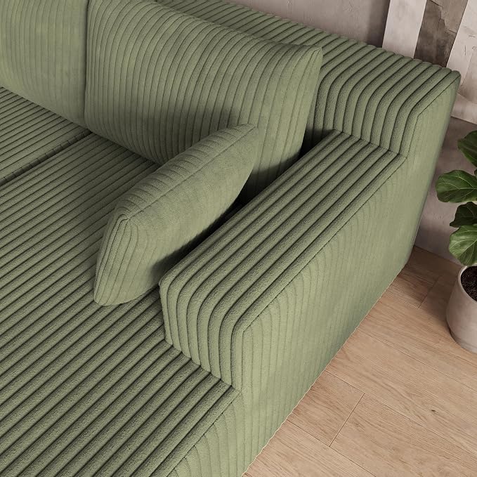 124 Inch Oversized Boneless Sectional Sofa Cloud Couch for Living Room - Symmetrical U Shaped Modular Couches Set with Double Chaise, No Assembly Floor Compression Sofa & Couch