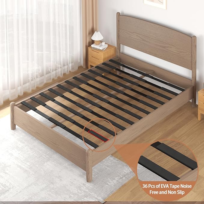 King Bed Slats Replacement for Wood/Upholstered/Metal Bed | Metal bed slats, Heavy Duty Low Profile Box Spring Alternative,noise free, anti-slip, Universal fits, bed frame support