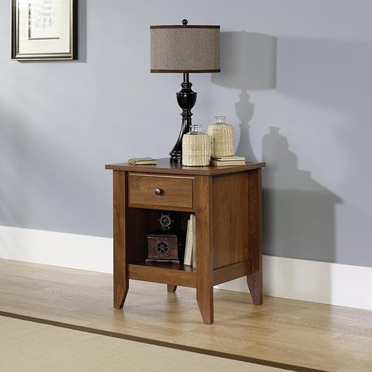 Sauder Shoal Creek Night Stand, Bedside Table, Bedroom Side Table, in Oiled Oak