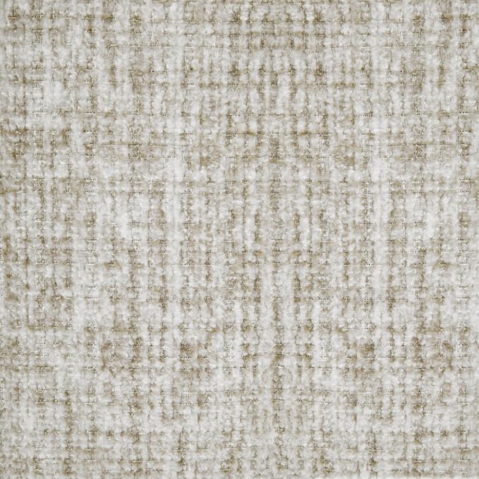 HomePop 24" Large Round Storage Ottoman - Cream Textural Woven