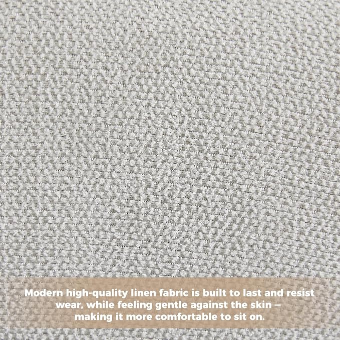 Folding Chairs with Cushion Set of 4,Padded Foldable Dining Chairs,Portable Wooden Folding Dining Chairs for Dining Room Kitchen Wedding Party Indoor Linen Walnut Lightgrey