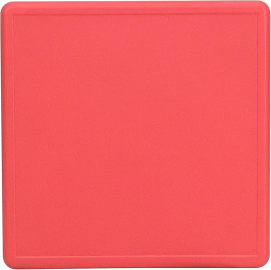 Flash Furniture Wren 24'' Square Red Plastic Height Adjustable Activity Table