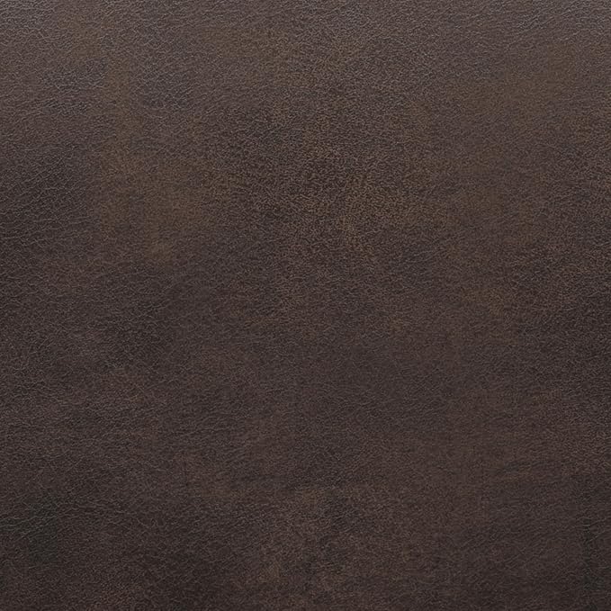 SIMPLIHOME Owen Small Rectangular Storage Ottoman - 36 inch Wide Upholstered Vegan Leather Lift-Top Ottoman in Distressed Chestnut Brown, Mid-Century Modern Ottoman for Living Room with Tufted Detail