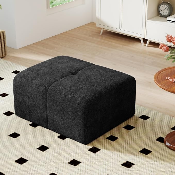 35.4" Foam Filled, No Assembly Required, Suitable for Living Room, Home and Bedroom, for Boneless Sofa, Dark Gray