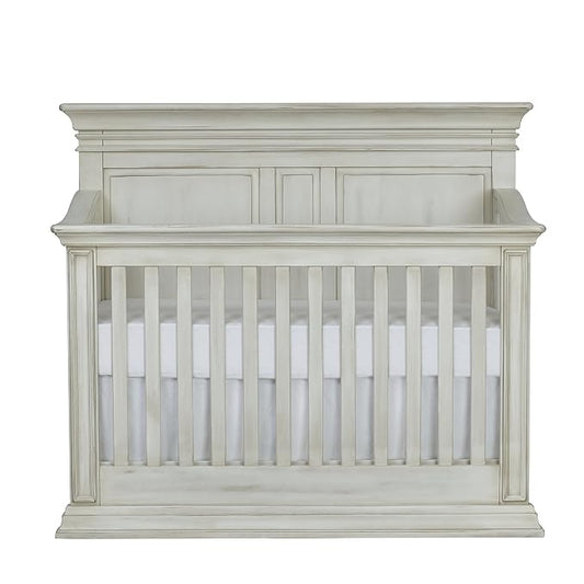 Baby Cache Vienna 4 in 1 Convertible Crib, Antique White