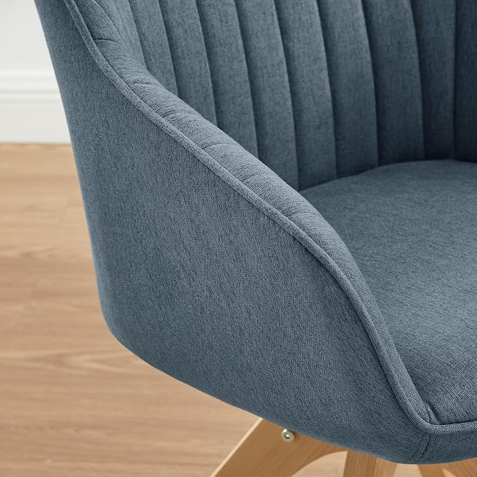 Art Leon Beech Wood Swivel Desk Chair for Home Office, No Wheels