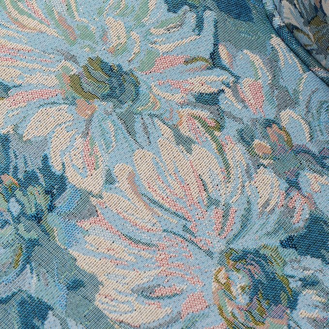Christopher Knight Home Eve Modern Upholstered Club Chair, Wooden Living Room Accent Chair, Bedroom Comfy Reading Chair, Multifunctional Armchair, Blue Floral