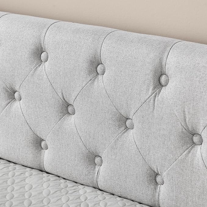 KEIKI Twin Size Upholstery Daybed with Trundle and 2 Drawers, Twin to King Design Mid-Century Style Extendable Sofa Bed, Easy Assembly, No Box Spring Required, for Living Room, Beige
