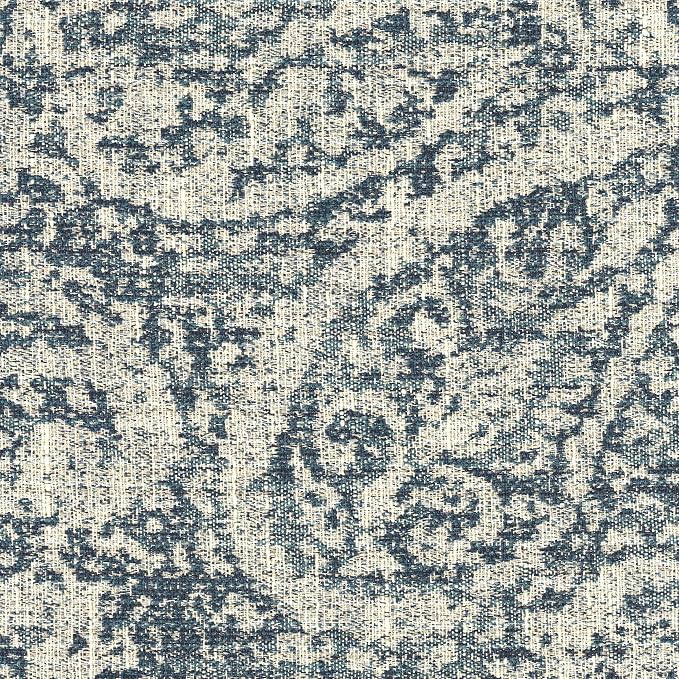 HomePop 18" Classic Square Storage Ottoman - Gray Paisley Blue