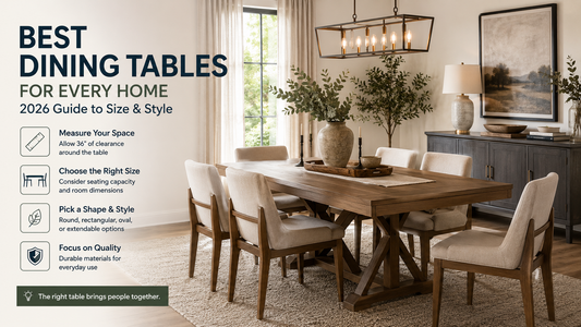 Modern dining room with a stylish wood dining table, comfortable chairs, pendant lighting, and coordinated home furniture