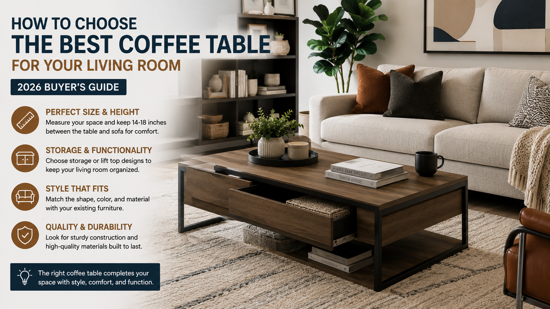 How to Choose the Best Coffee Table for Your Living Room (2026 Buyer’s Guide)