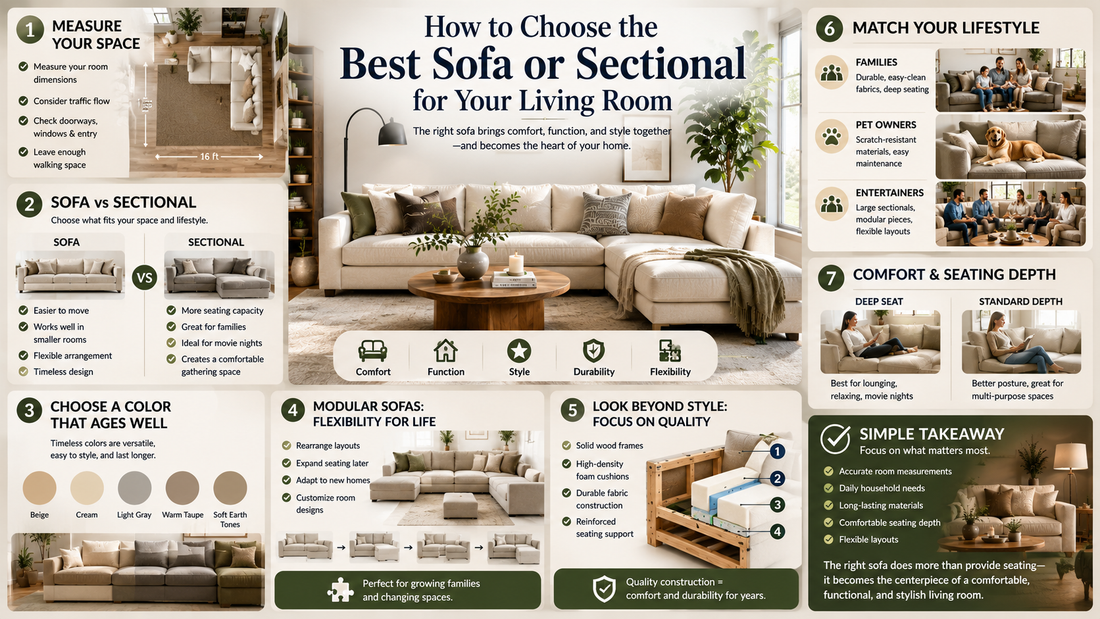 Best Sofa or Sectional for Living Room | Complete Furniture Buying Guide