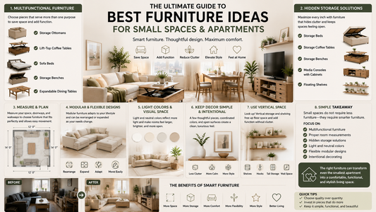 Best Furniture Ideas for Small Spaces and Apartments | Smart Space-Saving Guide