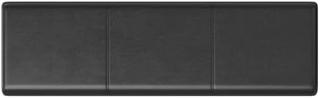 SIMPLIHOME Avalon 60" Wide Fabric Storage Ottoman in Midnight Black