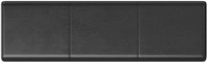 SIMPLIHOME Avalon 60" Wide Fabric Storage Ottoman in Midnight Black