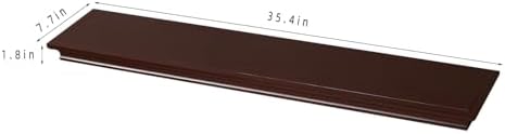 AHDECOR Floating Shelves Wall Mounted, Deeper Wall Storage Shelf for Home Décor, Super Sturdy, Easy to Install, 36” Wide, 7.75” Deep, Espresso Brown