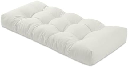Bench Cushions for Indoor Furniture,36x14x4 in,White