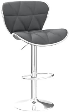 Yaheetech Bar Stools Set of 4 Modern Swivel Counter Barstools Gray
