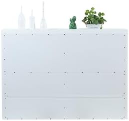 memomad Bali Chest Set: Bed + Storage Headboard, Full Size, Matte White