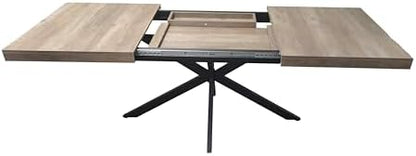 55.11''-70.86" Rectangular Extendable Dining Table for 4-6 People