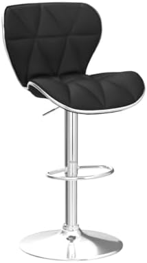 Yaheetech Bar Stools Set of 4 Modern Swivel Counter Barstools Black