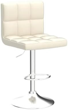 Yaheetech Bar Stools Set of 4 Adjustable Counter Height Barstools Beige