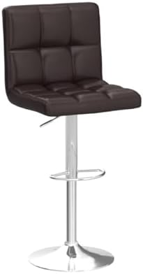 Yaheetech Bar Stools Set of 2 Adjustable Counter Height Barstools Brown