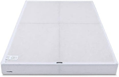 Amazon Basics Smart Box Spring Bed Base, 5-Inch Height Mattress Foundation, Tool-Free Easy Assembly, Metal Support, Full, 74" x 53"