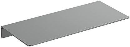 12 inch Gray Metal Wall Shelf Small Floating Shelf for Wall Organizer & Storage, Display Shelf for Bathroom, Living Room, Kitchen, Bedroom