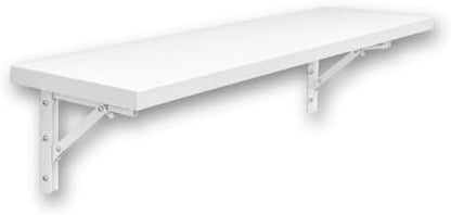 Wall Mounted Desk, Murphy Desk, Wall Mounted Folding Table, 48x16 White