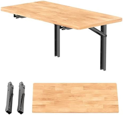 WALMANN Wall Mounted Folding Workbench, Folding Wall Table, 47.25x22.75 in