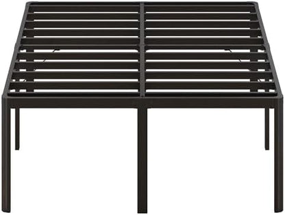 24 inch King Bed Frame with Rounded Corner, High Profile Bed Frame