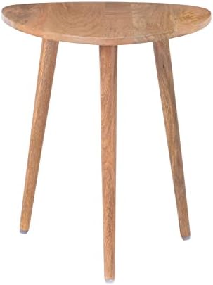 MH London Bond Triangle End Table - Exclusively Designed Small Side Table. Hand Crafted Wooden Contemporary Design for Tables Bedroom and Living Room, 18''x18''x20'', (AZTB21068)