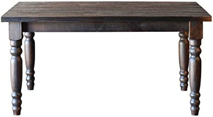 Valerie Original Solid Wood 63" Dining Table, Barnwood