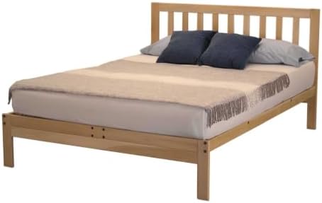 KD Frames Charleston Twin Wood Platform Bed, Picket Headboard, Made in USA