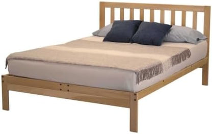 KD Frames Charleston Twin Wood Platform Bed, Picket Headboard, Made in USA