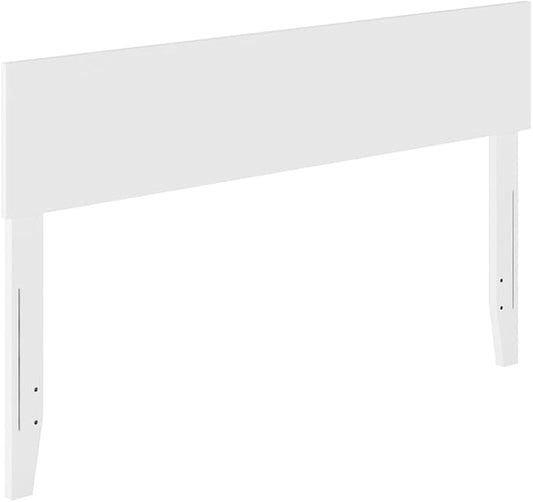 AFI, Orlando Full Adjustable Modern Solid Wood Panel Headboard, White