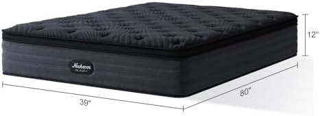 Twin XL Mattress, 12 Inch Twin XL Size Mattress in a Box, Gel Memory Foam Hybrid Mattresses for Cooling Night Sleep & Pressure Relief, Fiberglass Free CertiPUR-US Certified, 80"L x 39"W, Black