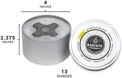 Radiate 2-Pack Portable Smokeless Campfire Fire Pit, 2 Hour Outdoor Heat