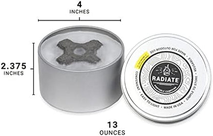 Radiate 2-Pack Portable Smokeless Campfire Fire Pit, 2 Hour Outdoor Heat