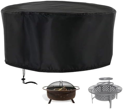 420D Fire Pit Cover 42" D x 18" H fit for PAPABABE for Sunnydaze