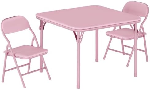 GAOMON 3 Piece Set Folding Table and Chairs Set for Boys and Girls