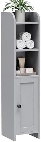 Small Bathroom Storage Cabinet, Narrow Toilet Paper Cabinet