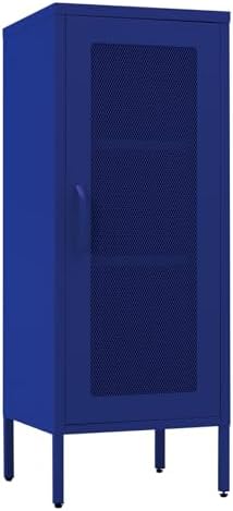 ALBAD Slim Metal Storage Cabinet with Mesh Door