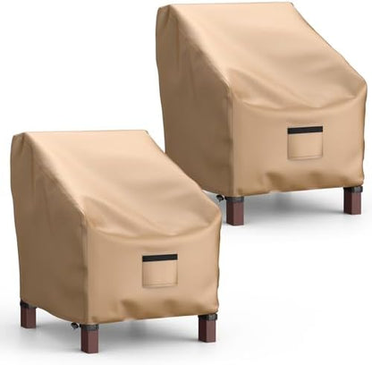 Patio Chair Covers Waterproof, Mrrihand Lounge Deep Seat Cover, Heavy Duty Outdoor Lawn Patio Furniture Covers, 36" W x 37" D x 36" H - 2 Pack