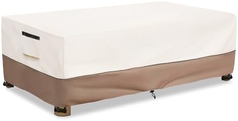 Outdoor Coffee Table Cover Waterproof, 42" W x 26" D x 16" H
